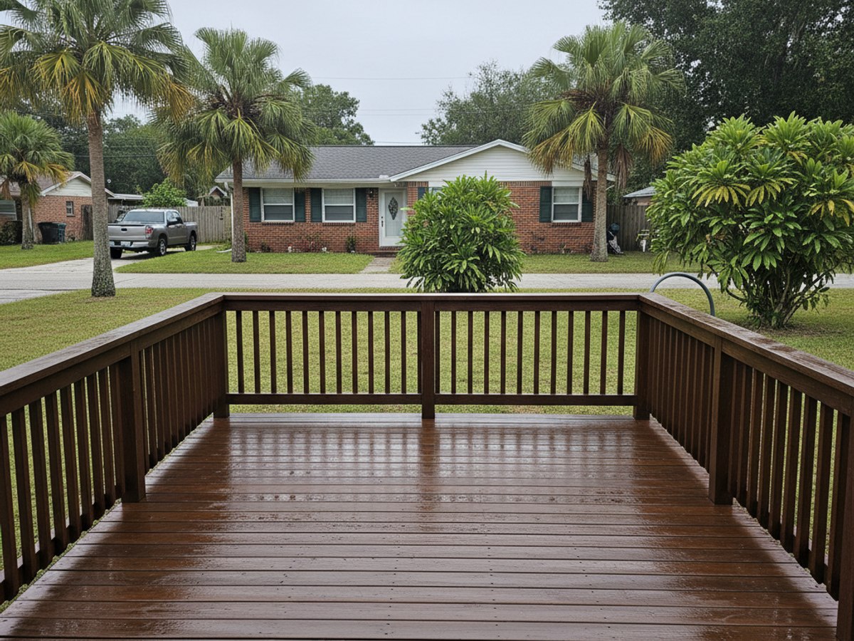 Custom Deck Design completed by Genesis Deck Solutions in Miami, FL